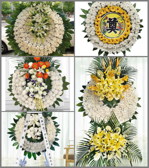 四川成都龙泉驿区洛带镇新桥村花圈速递